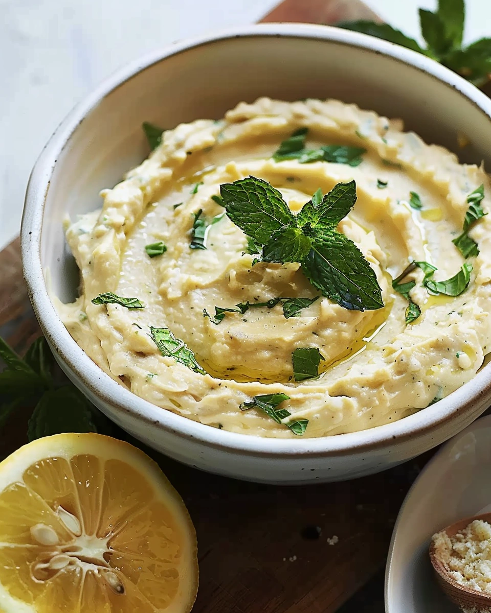 Lemon, Mint & White Bean Dip