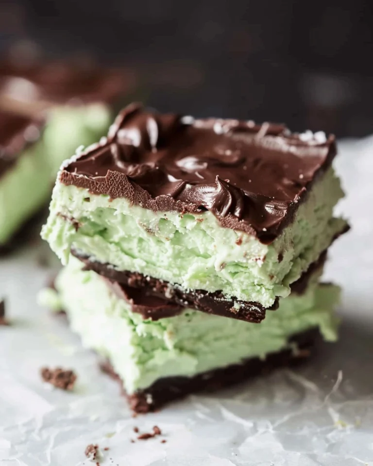 No-Bake Grasshopper Bars