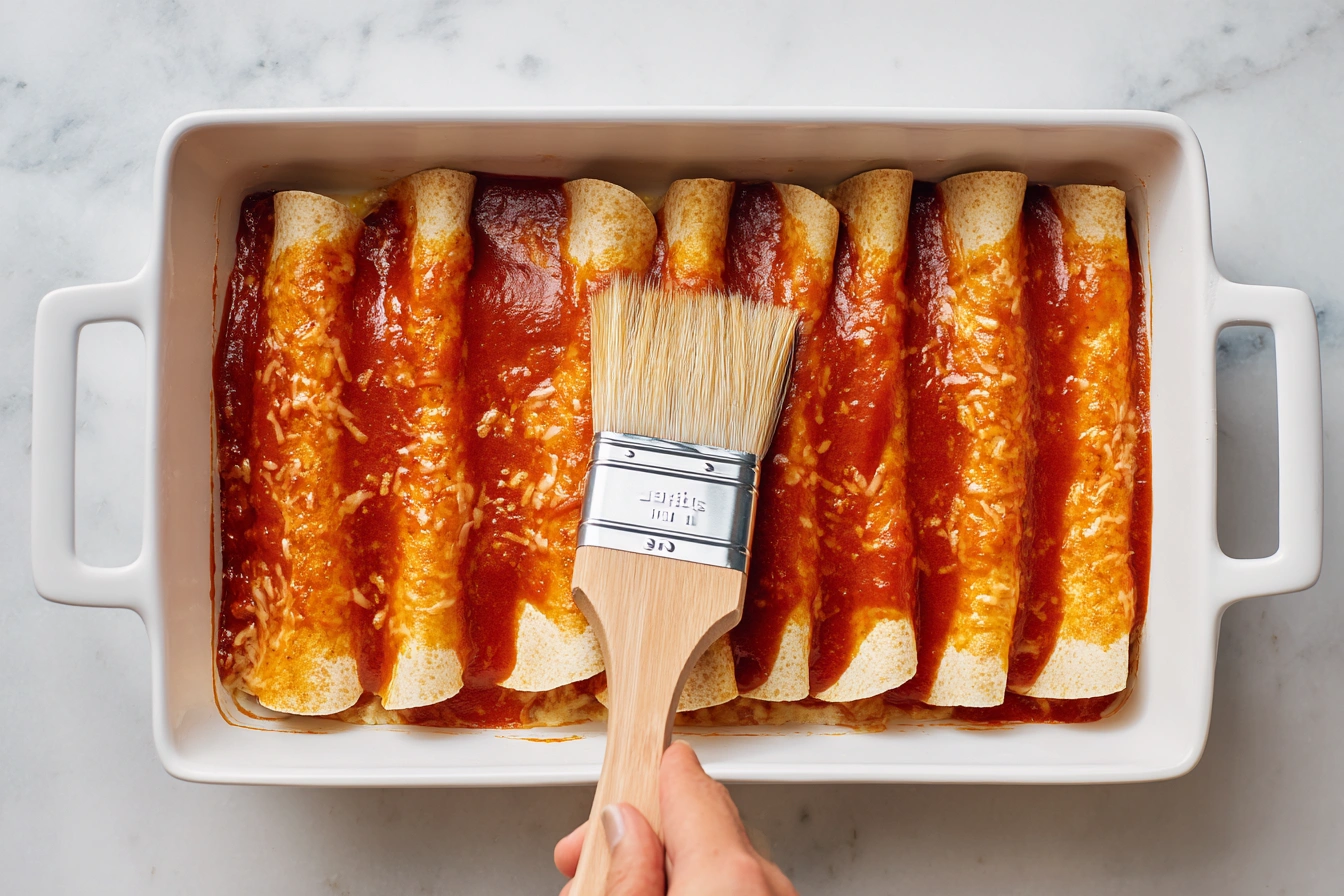 Bean and Cheese Enchiladas