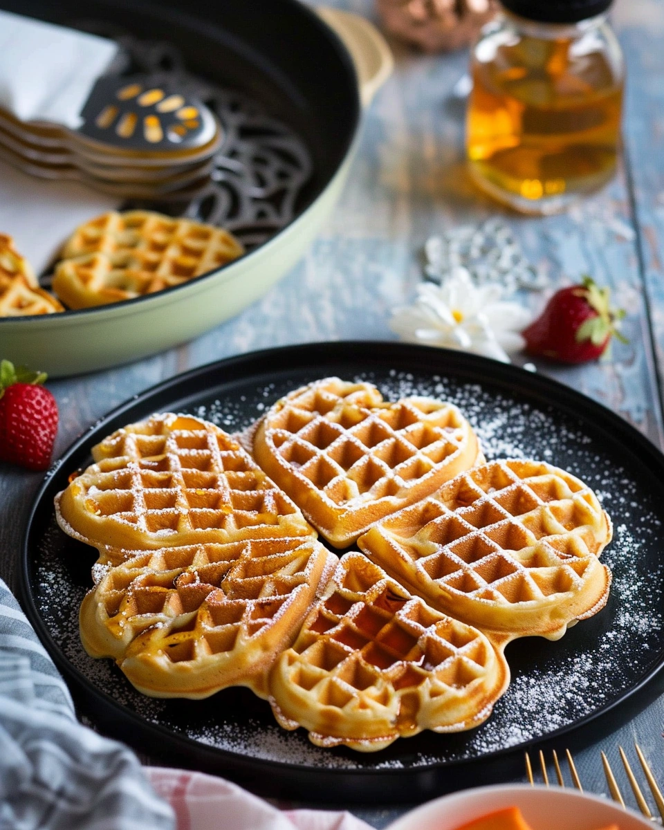 Norwegian Waffles (Heart Shaped Waffles)