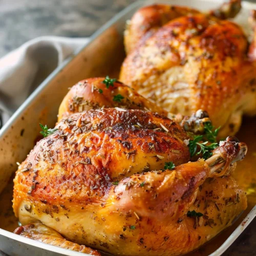 Two Whole Roasted Chickens (and Gravy)