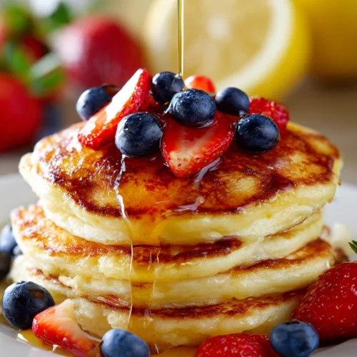 Fluffy Lemon Ricotta Pancakes