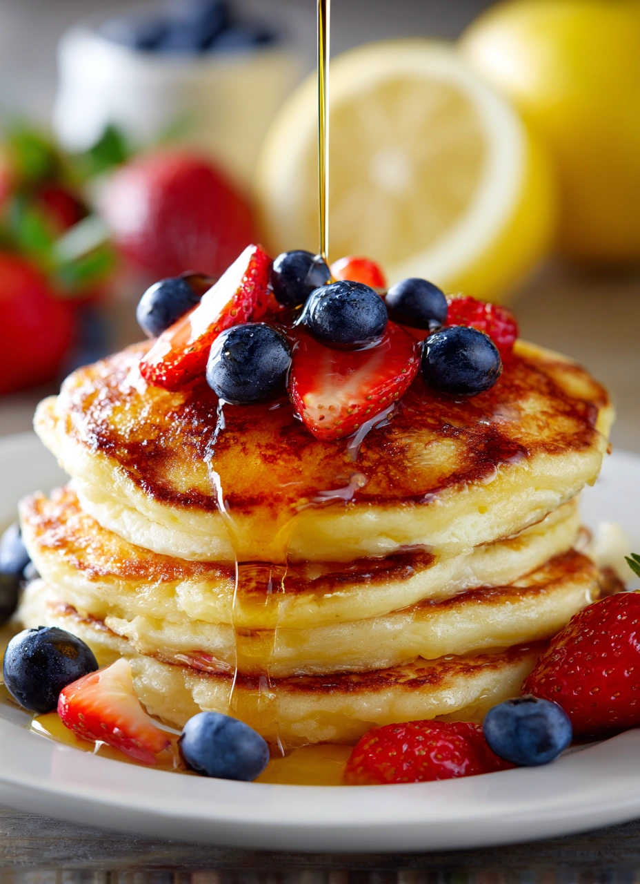 Fluffy Lemon Ricotta Pancakes