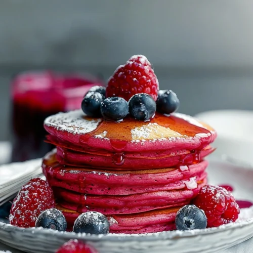 Pink Beet Pancakes