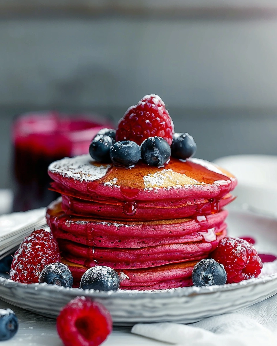 Pink Beet Pancakes