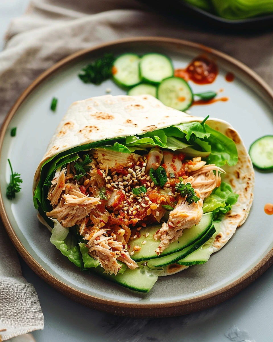 Kimchi Tuna Salad Wrap