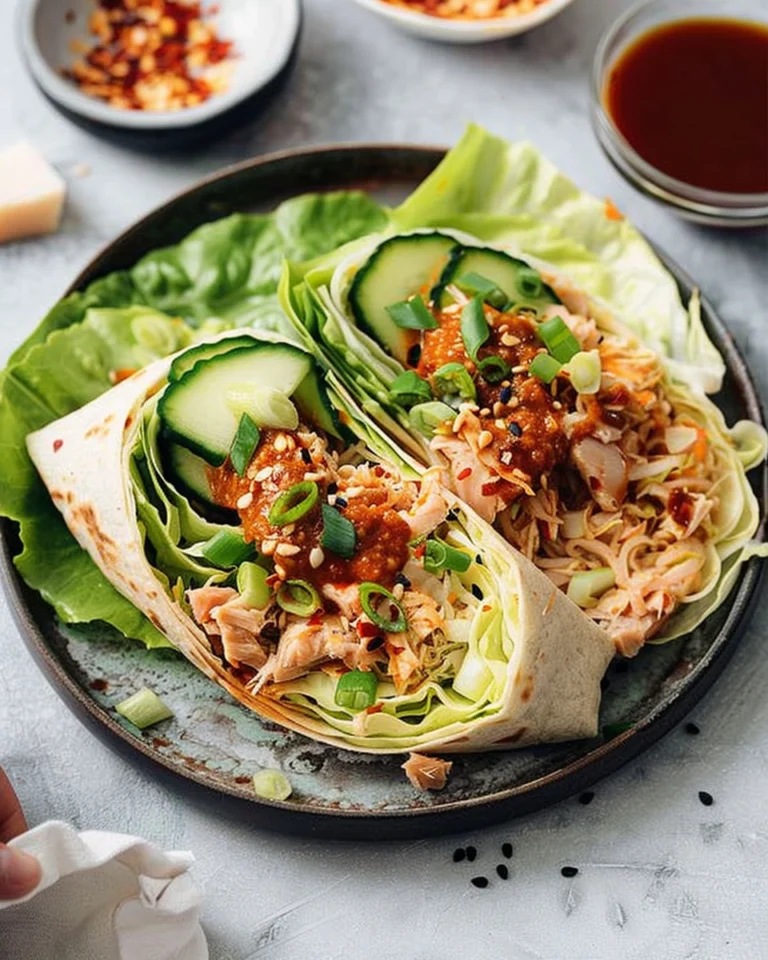 Kimchi Tuna Salad Wrap