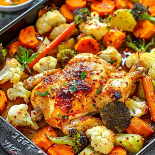 Sweet Chili Roasted Chicken and Vegetables