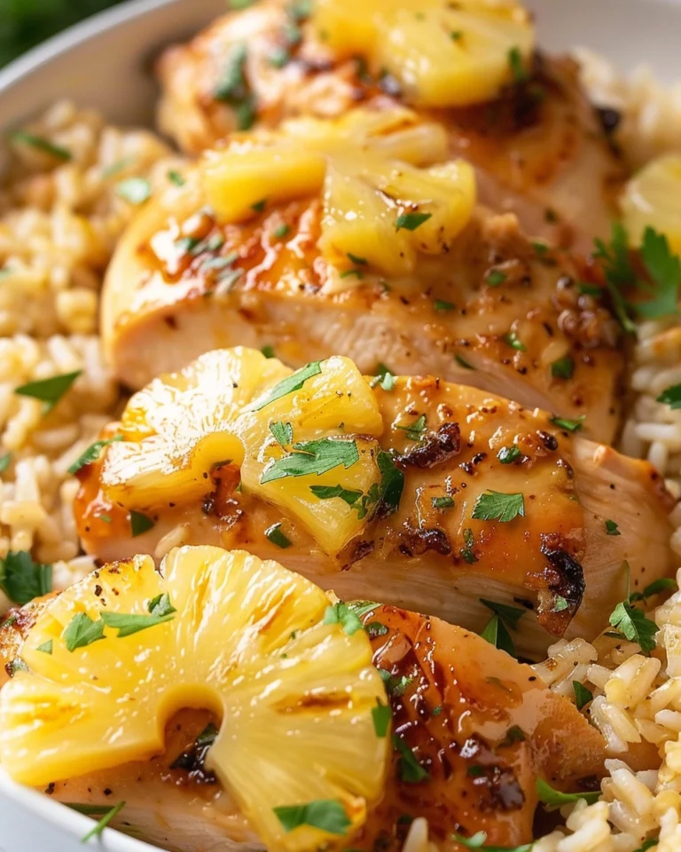 Easy Juicy Pineapple Chicken and Rice Recipe