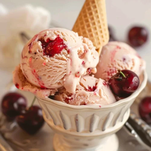 Cherry Amaretto Ice Cream
