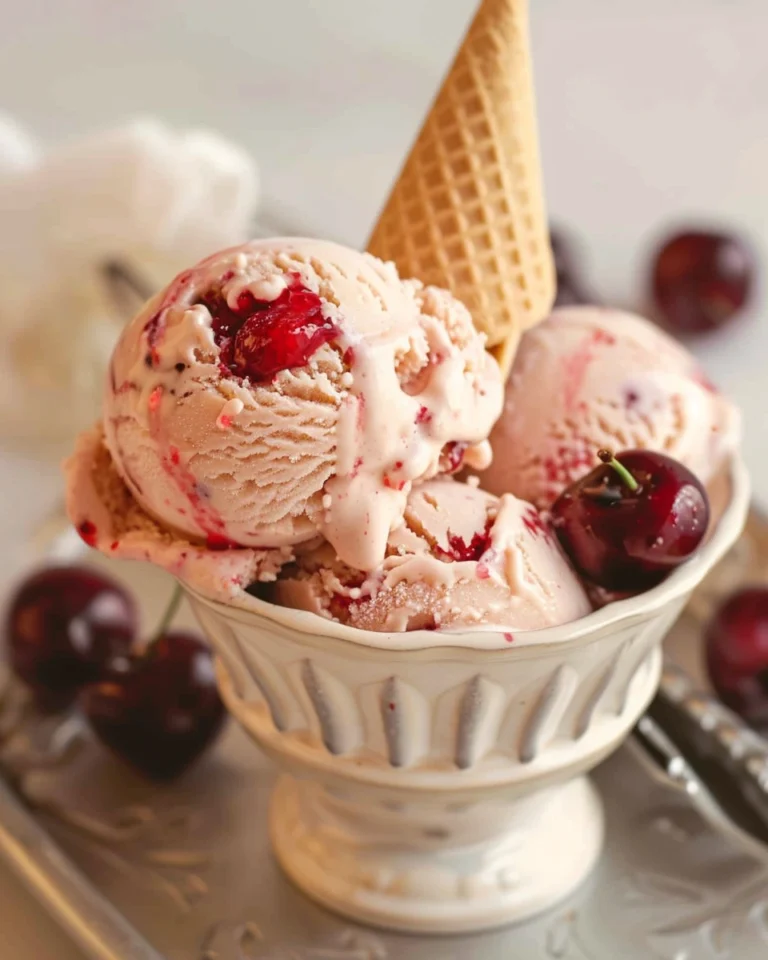 Cherry Amaretto Ice Cream