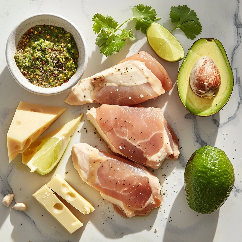 Grilled Salsa Verde Pepper Jack Chicken