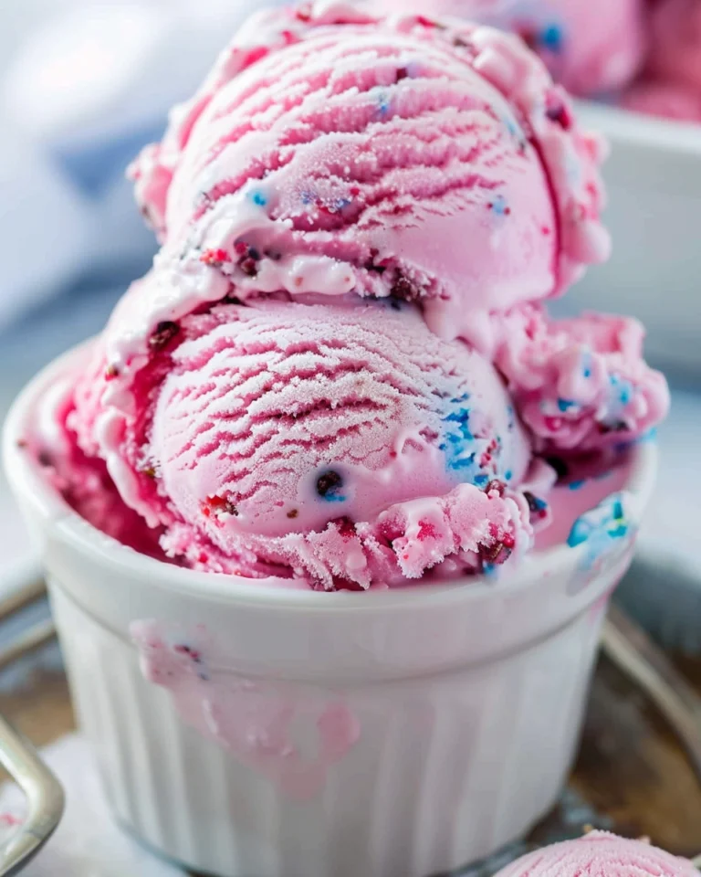 Cotton Candy Flavored Ice Cream (No-Churn!)