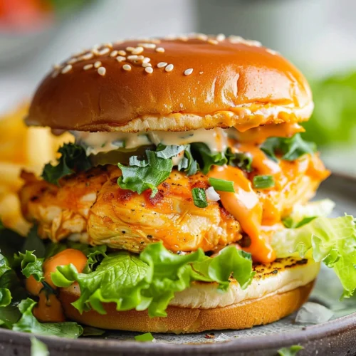 Buffalo Chicken Burgers