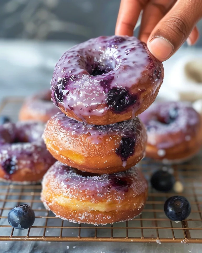 Easy Baked Blueberry Donuts