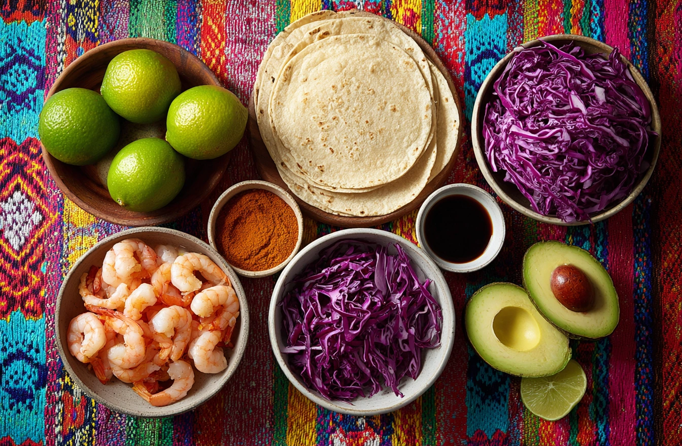 Avocado And Chipotle Shrimp Tostadas With Cilantro Lime Crema