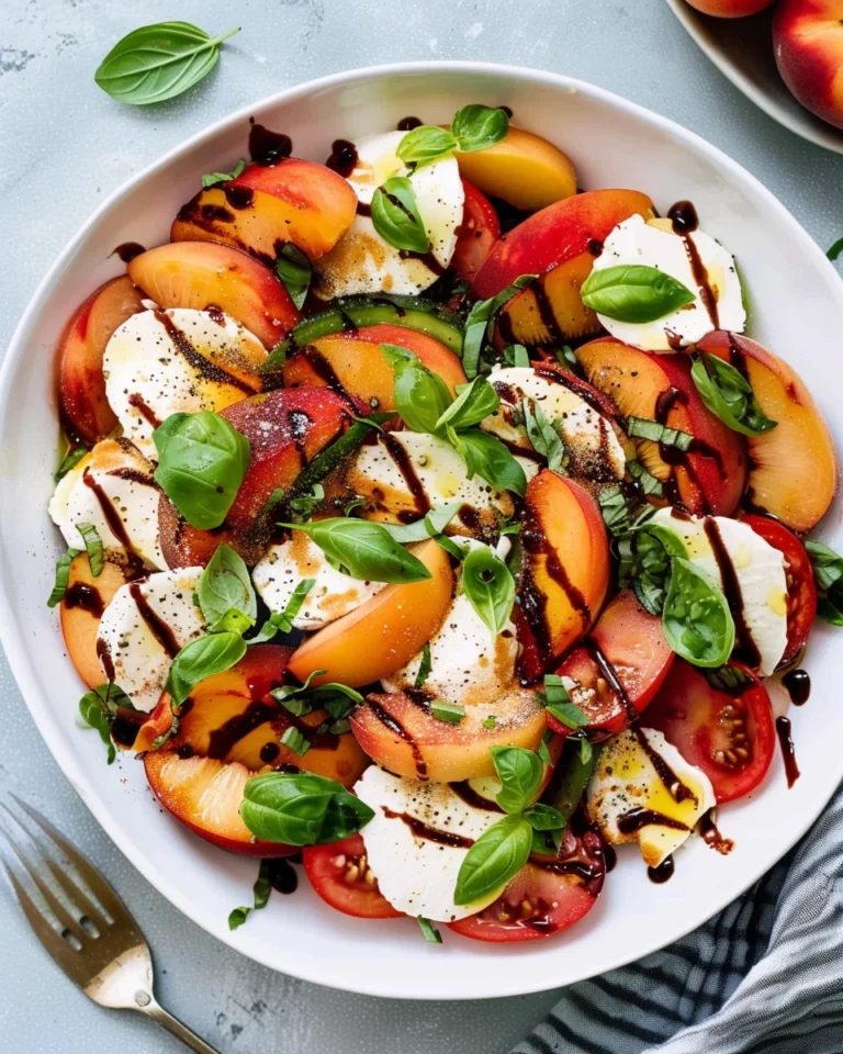Peach Caprese Salad