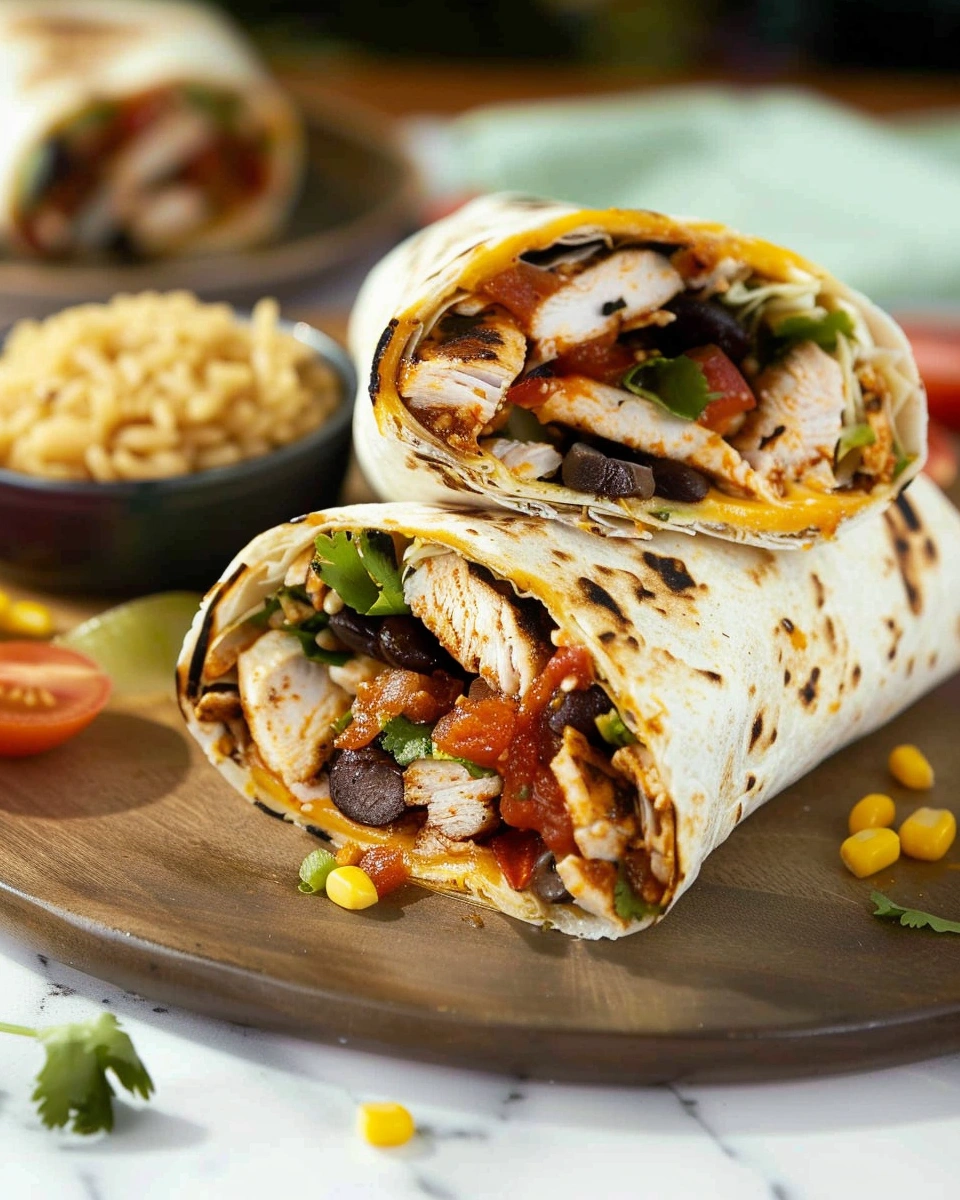 Chipotle Ranch Grilled Chicken Burrito