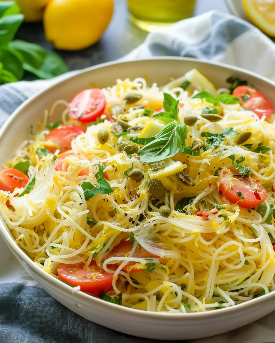 Lemon Capellini Salad
