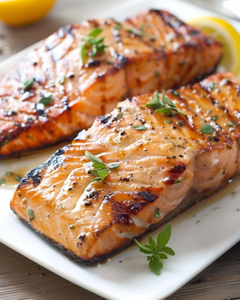Glazed Grilled Salmon
