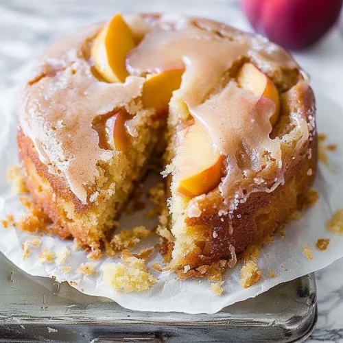 Brown Sugar Peach Cake