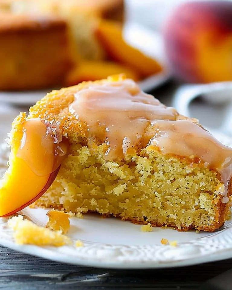 Brown Sugar Peach Cake