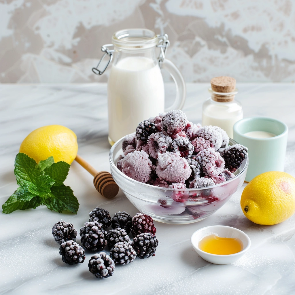 Frozen Berry Yogurt Ice Cream