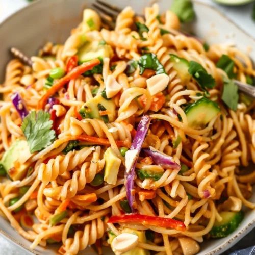 Protein Packed Thai Pasta Salad