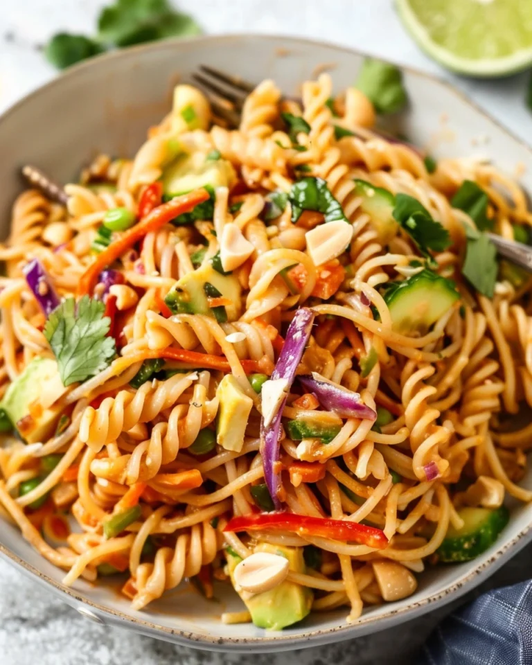 Protein Packed Thai Pasta Salad