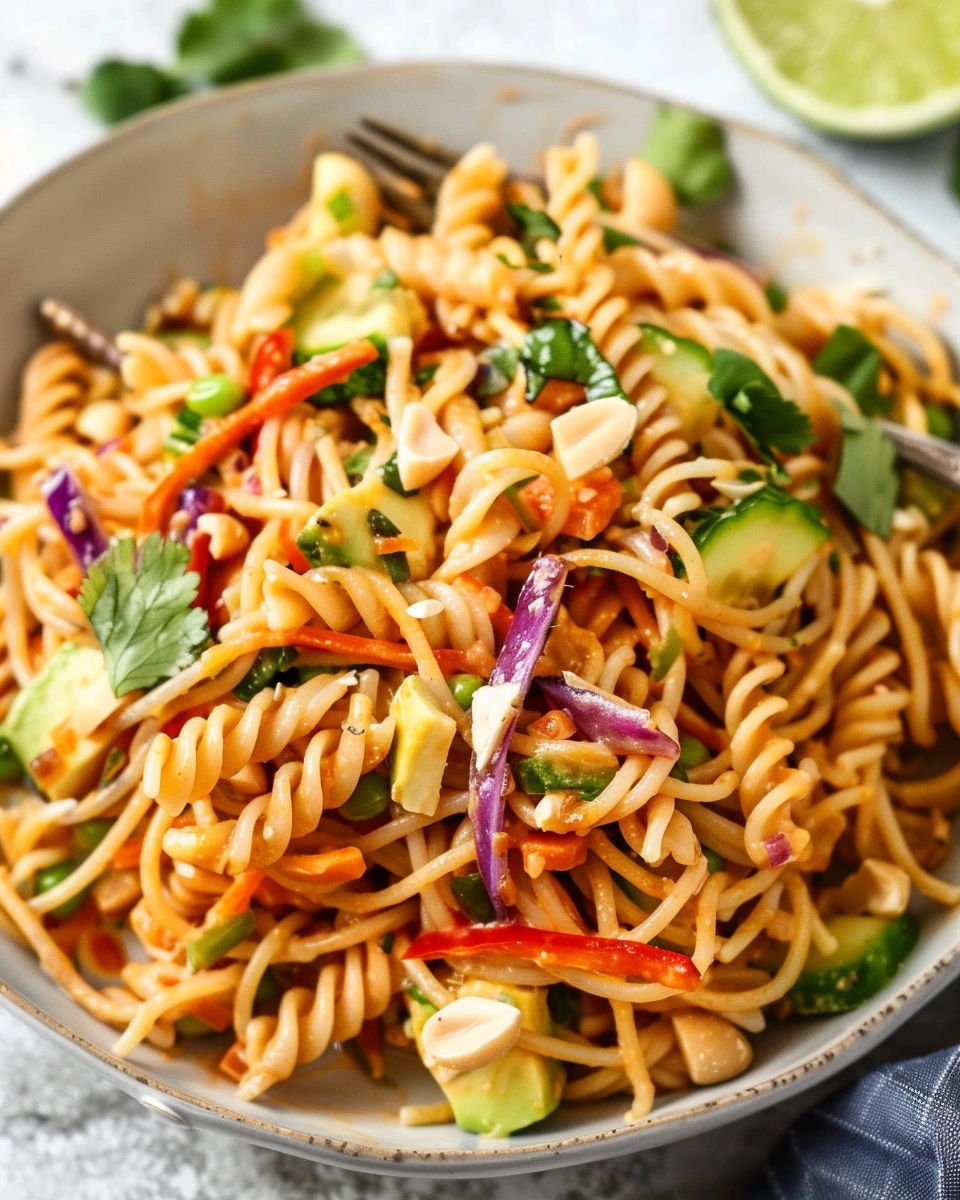 Protein Packed Thai Pasta Salad