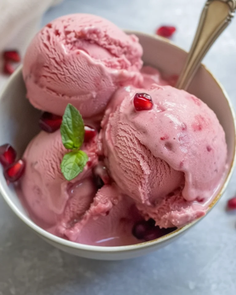 Vegan Pomegranate Nice Cream