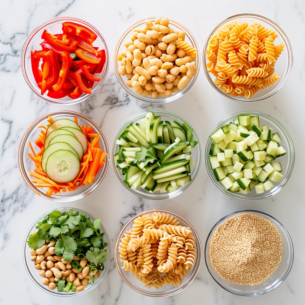 Protein Packed Thai Pasta Salad