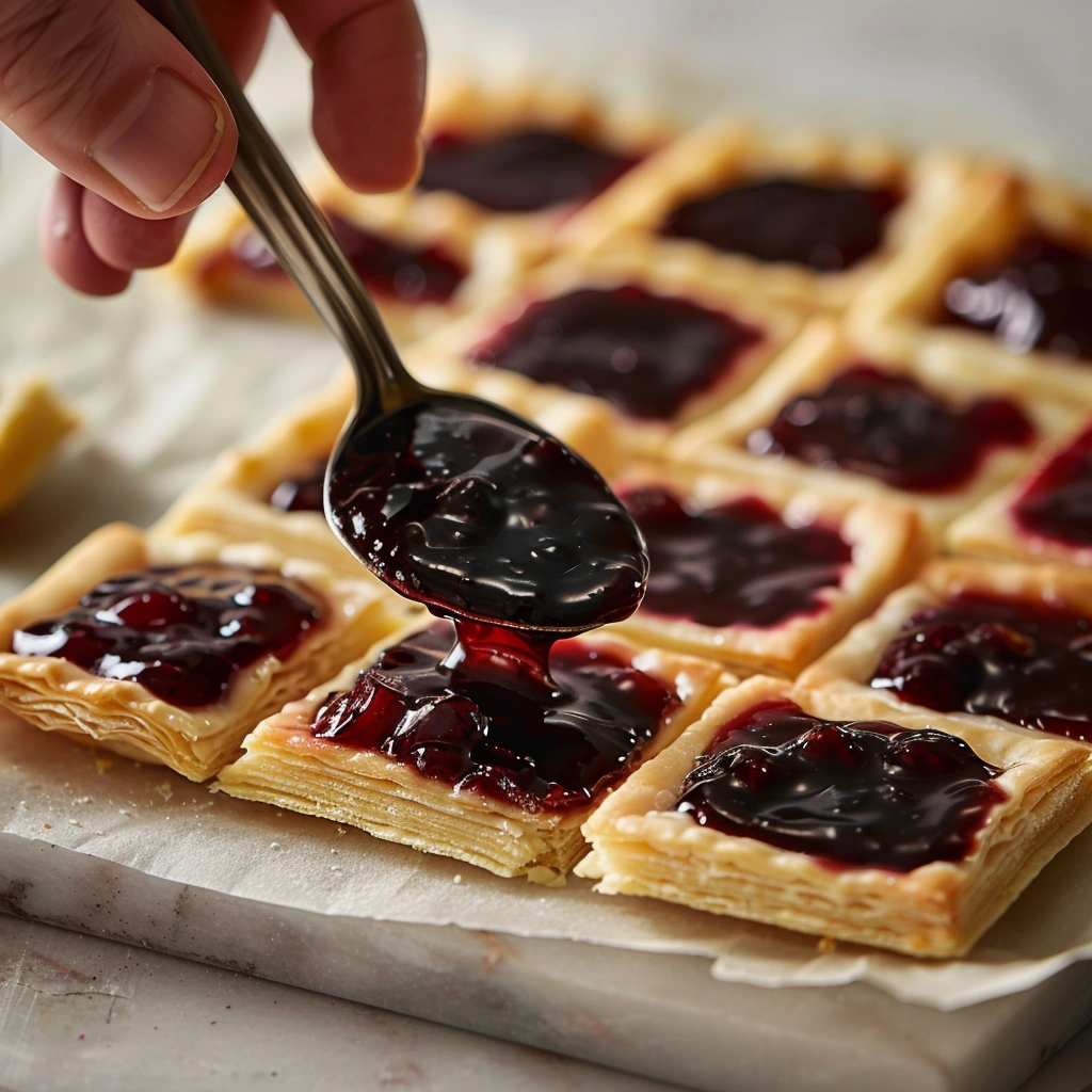 Homemade Cherry Turnovers with Puff Pastry