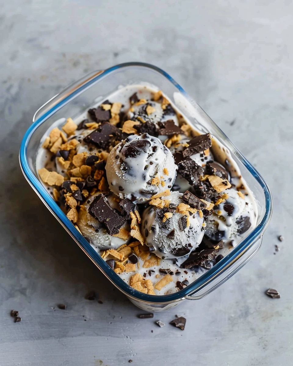 Vegan Cookie Monster Ice Cream