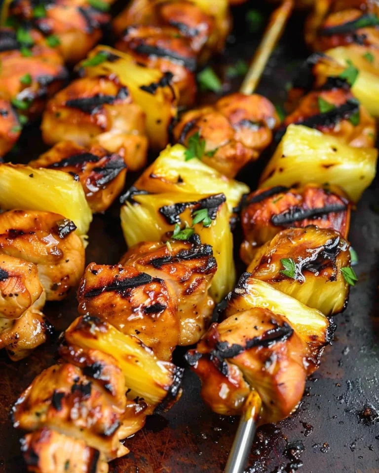Pineapple Chicken Kebabs