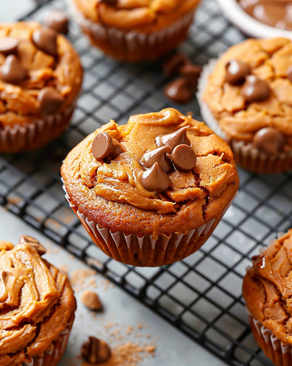 Flourless Peanut Butter Sweet Potato Muffins