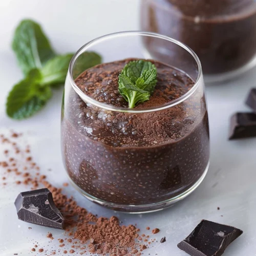 Mint Chocolate Chia Pudding