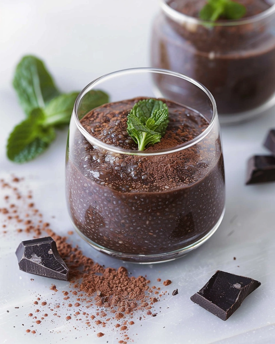 Mint Chocolate Chia Pudding