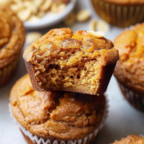 Flourless Peanut Butter Sweet Potato Muffins