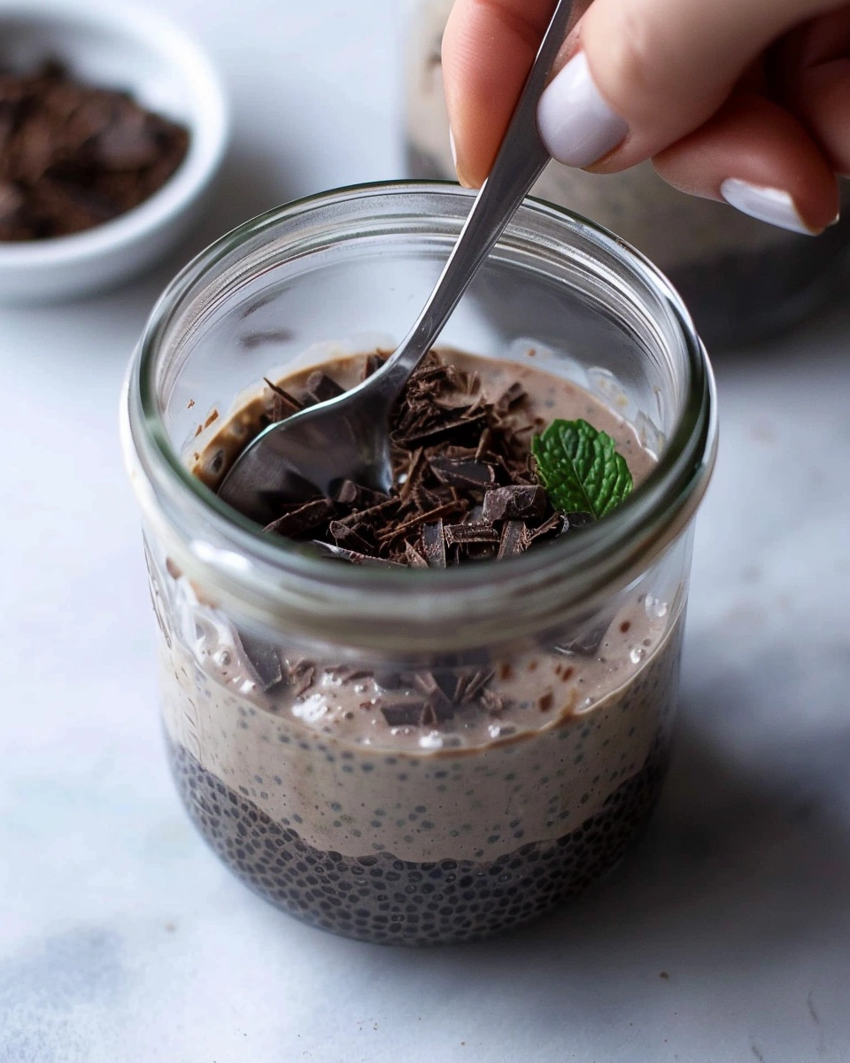 Mint Chocolate Chia Pudding
