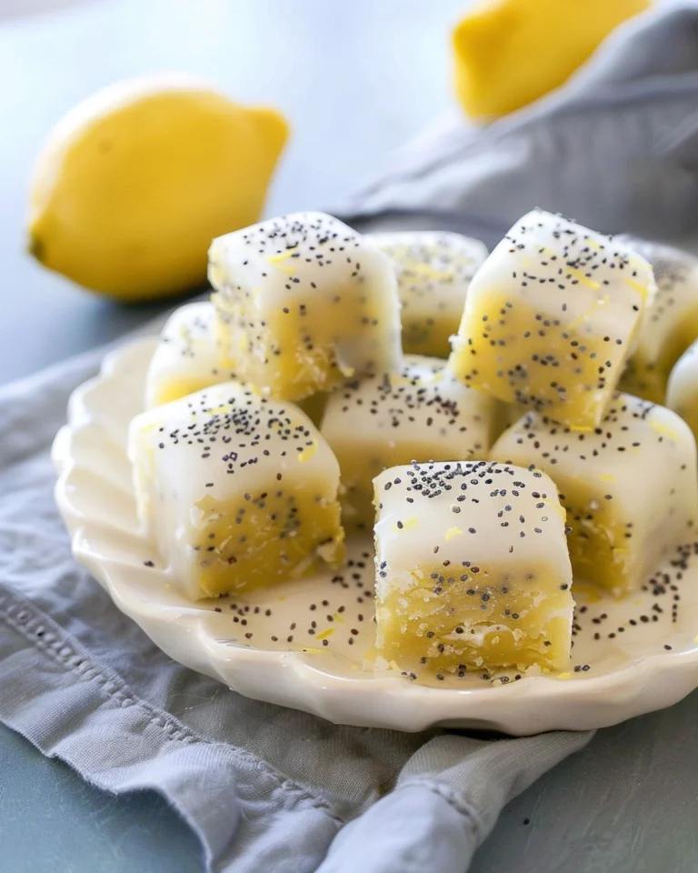 No-Bake Lemon Poppy Seed Fridge Bites