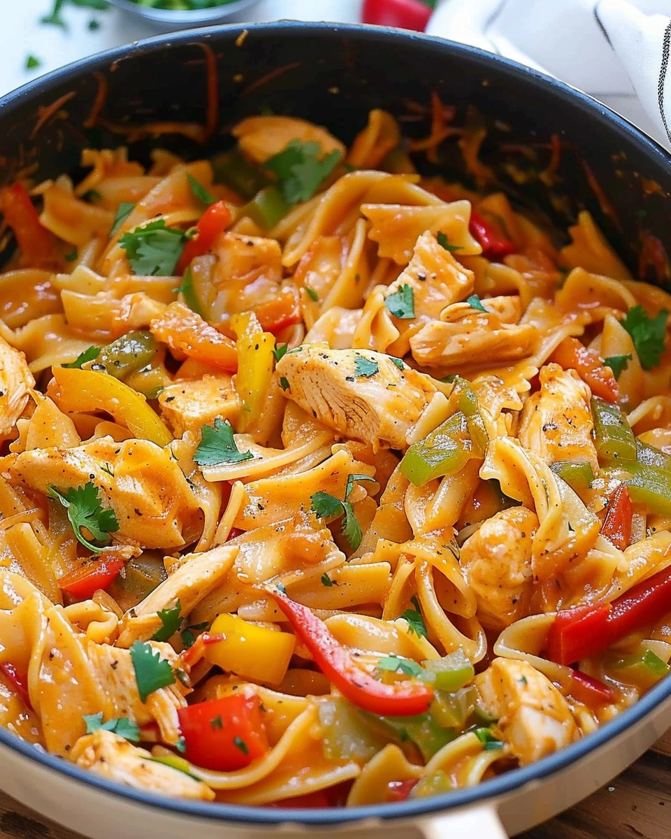 One Pot Chicken Fajita Pasta