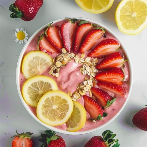 Strawberry Lemonade Smoothie Bowl