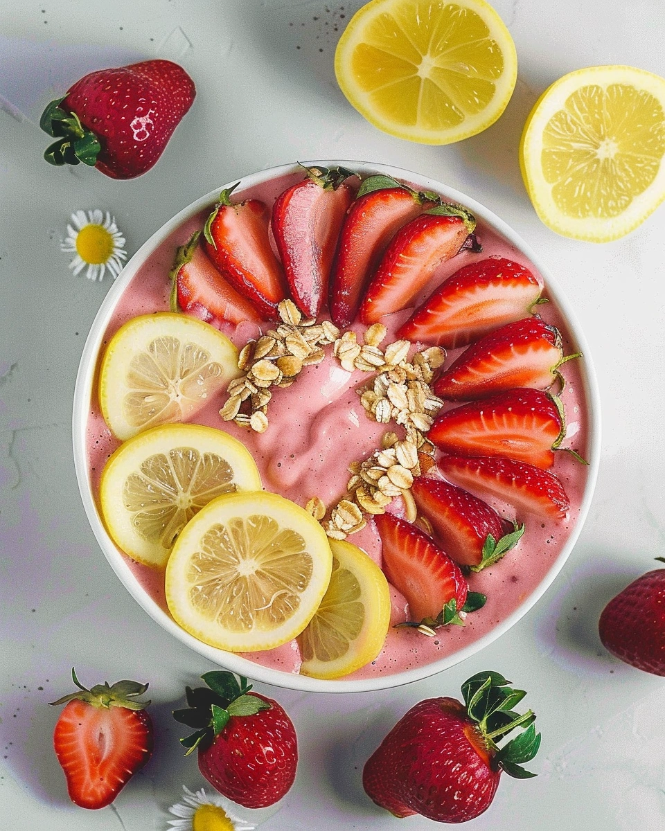 Strawberry Lemonade Smoothie Bowl
