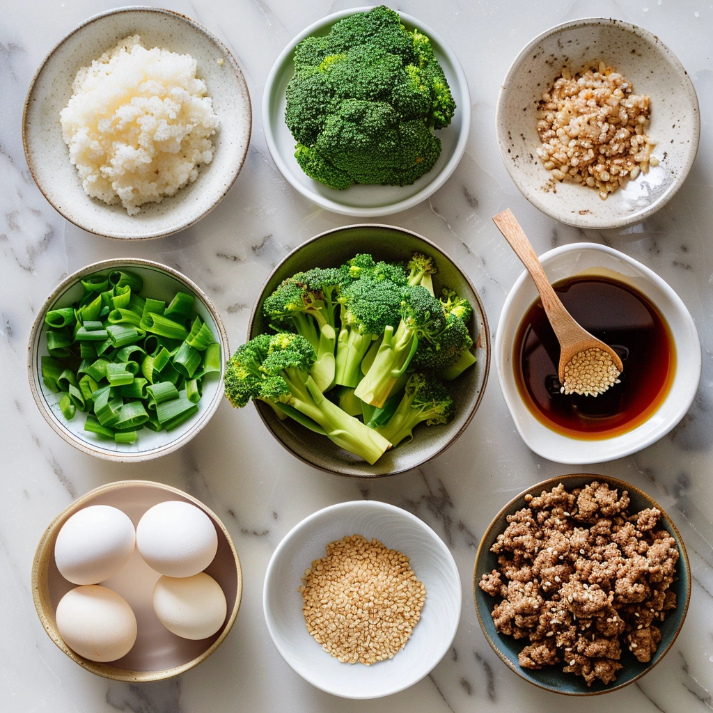 Sticky Mongolian Meatballs and Broccoli