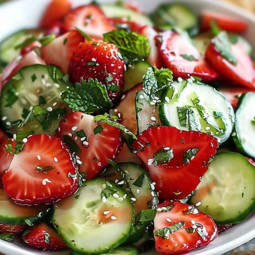Cucumber Strawberry Salad