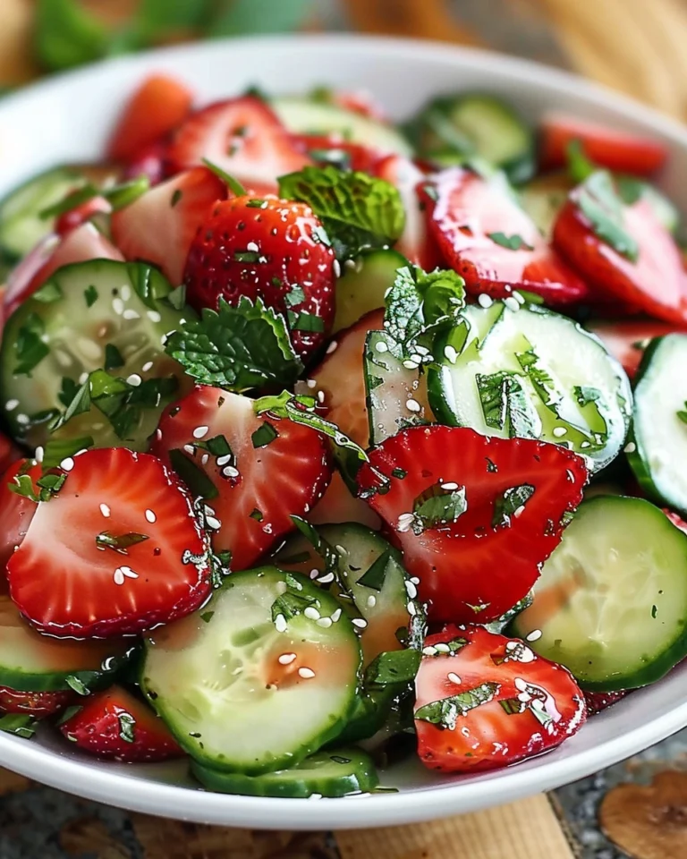 Cucumber Strawberry Salad
