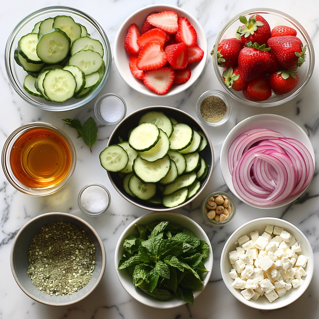 Cucumber Strawberry Salad
