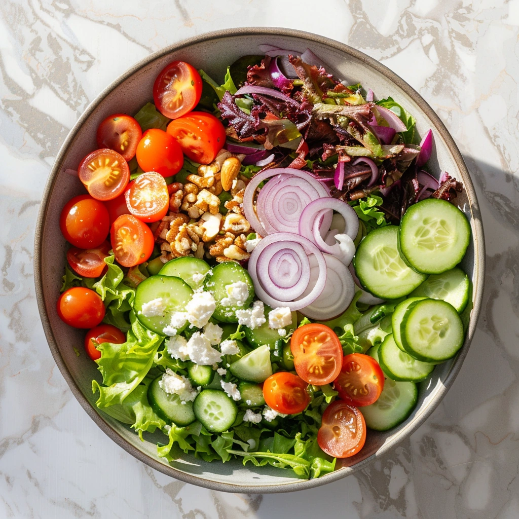 Spring Mix Salad with Balsamic Honey Dressing
