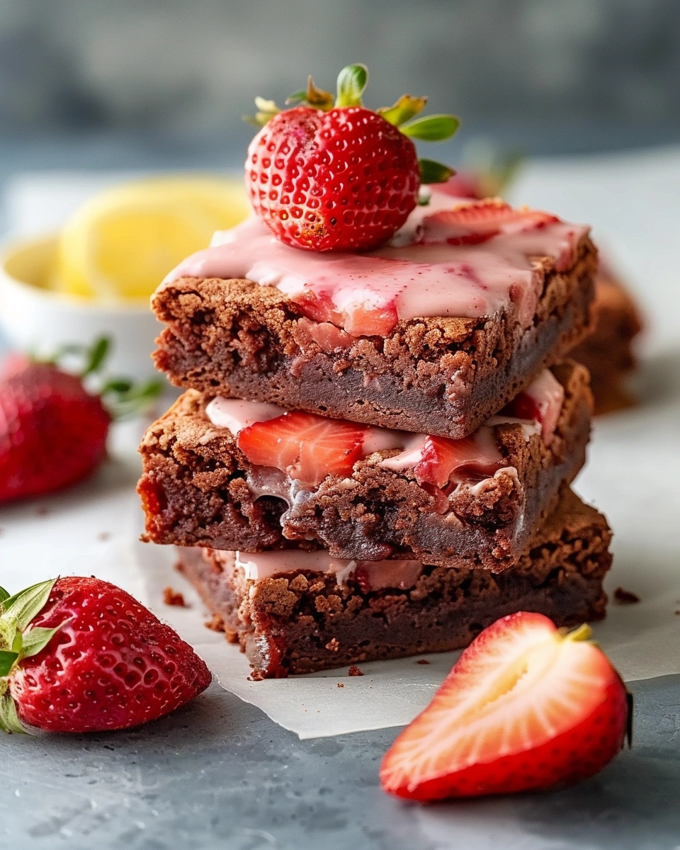 Strawberry Brownies